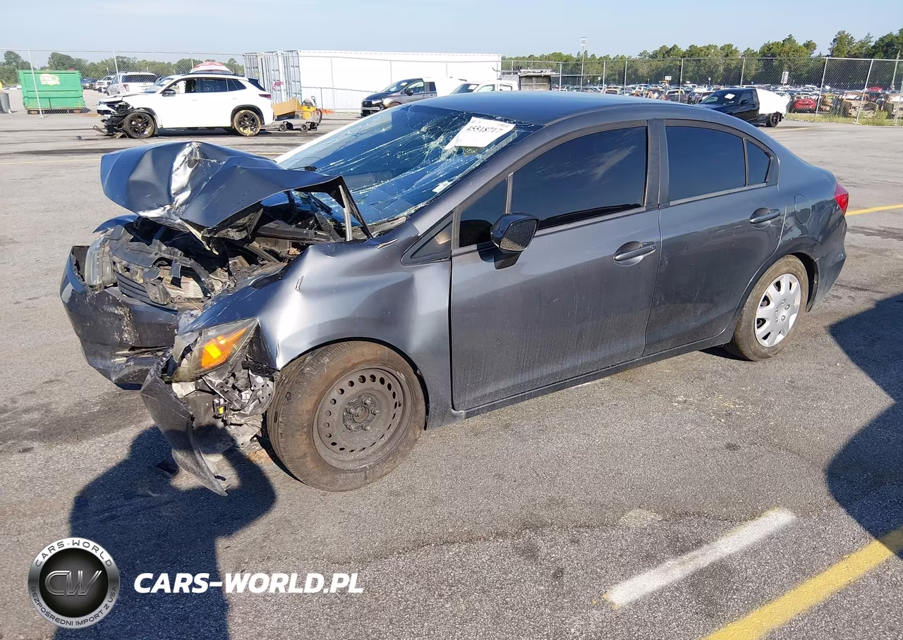 2012 Honda Civic Lx VIN:19XFB2F52CE027280 - 2