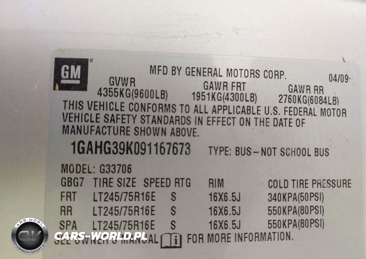 2009 Chevrolet Express Passenger Ls VIN:1GAHG39K091167673 - 9