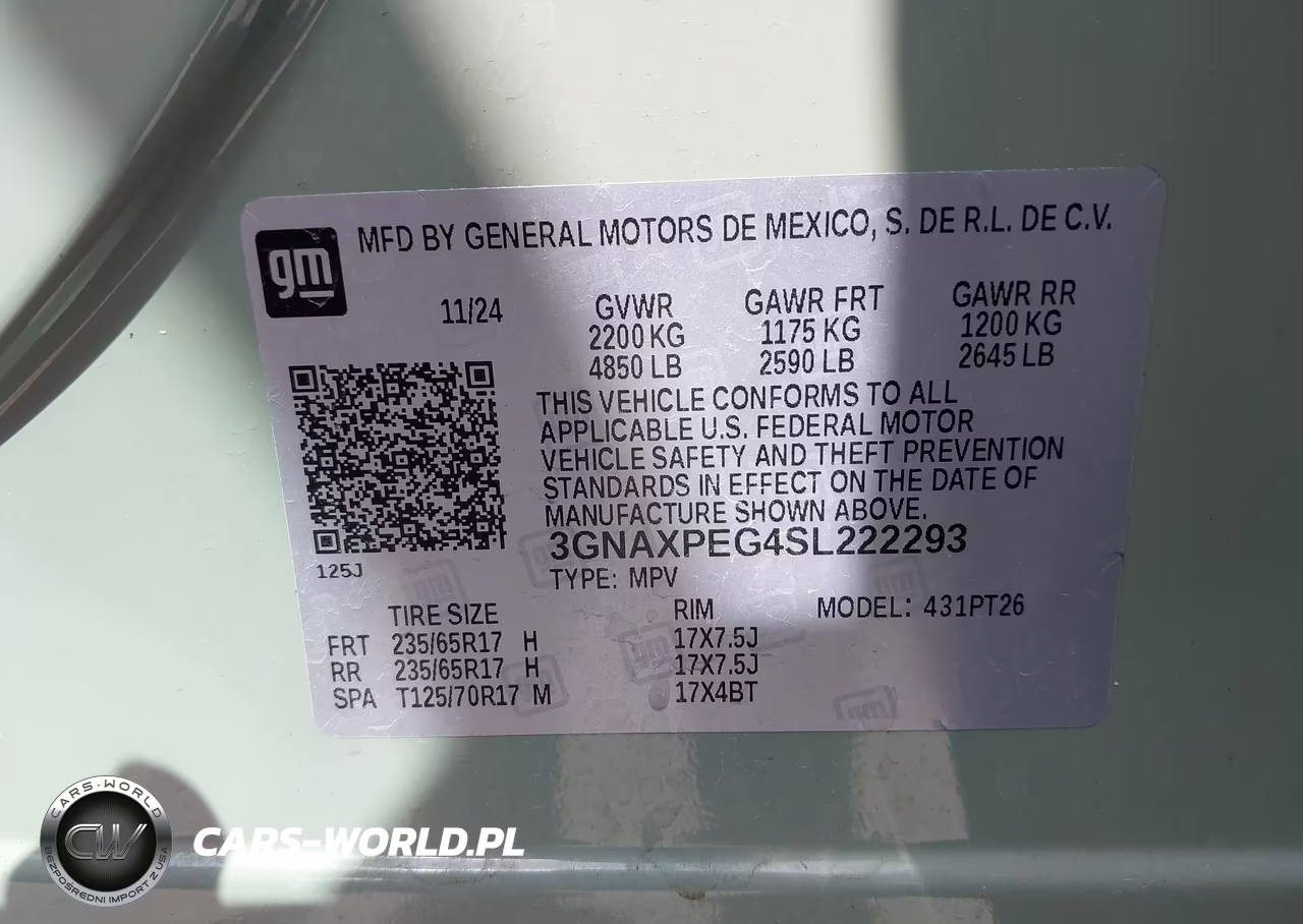 2025 Chevrolet Equinox Awd Lt VIN:3GNAXPEG4SL222293 - 9