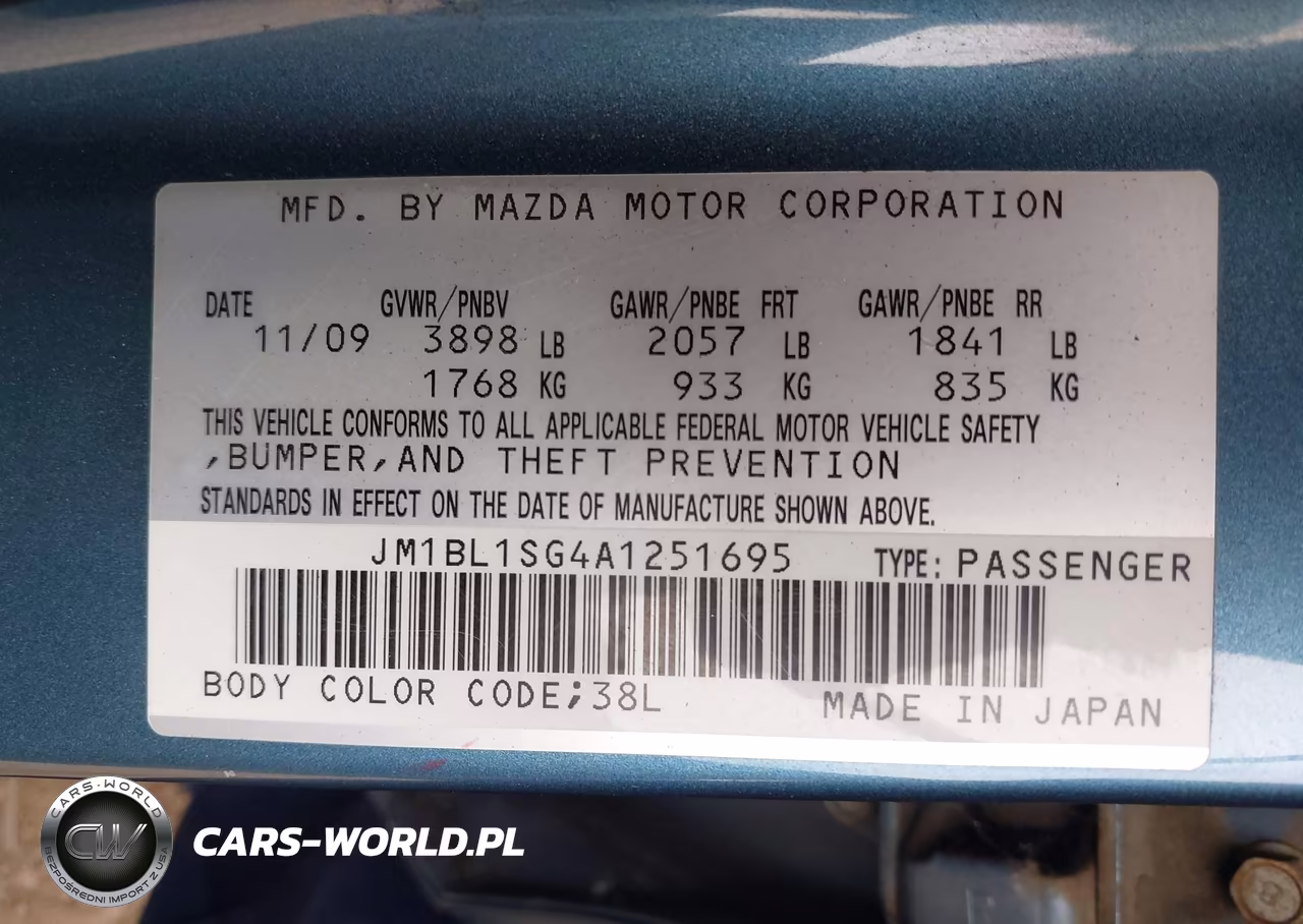 2010 Mazda Mazda3 I Touring VIN:JM1BL1SG4A1251695 - 9