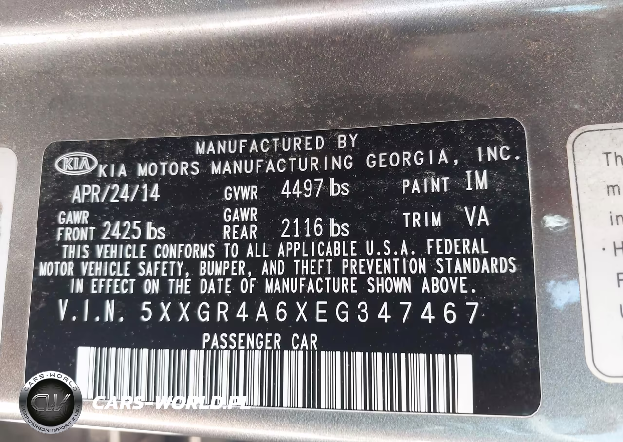 2014 Kia Optima Sxl Turbo VIN:5XXGR4A6XEG347467 - 9
