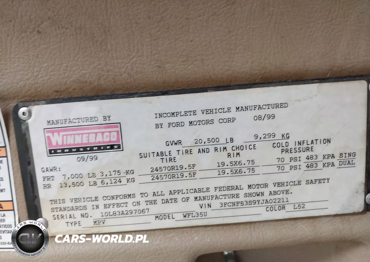 2000 Ford F550 Super Duty Stripped Chass VIN:3FCNF53S9YJA02211 - 9