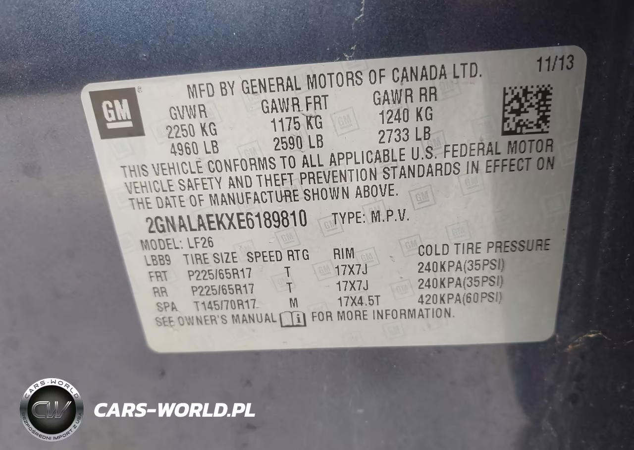 2014 Chevrolet Equinox Ls VIN:2GNALAEKXE6189810 - 9