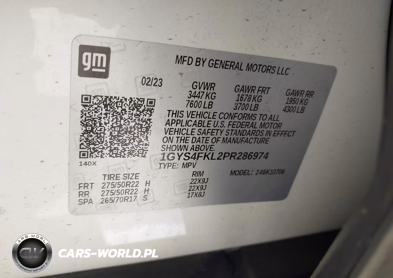 2023 Cadillac Escalade 4Wd Sport VIN:1GYS4FKL2PR286974 - 9