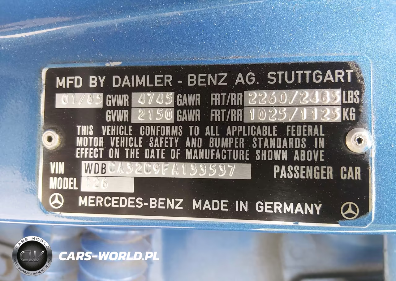 1985 Mercedes-Benz 380 Se VIN:WDBCA32C9FA133537 - 9