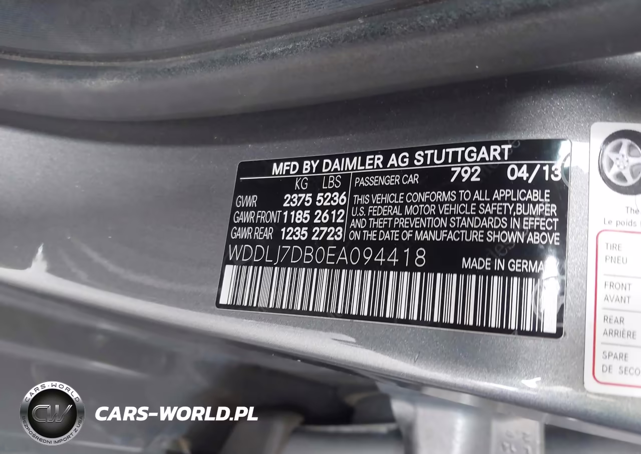 2014 Mercedes-Benz Cls 550 VIN:WDDLJ7DB0EA094418 - 9