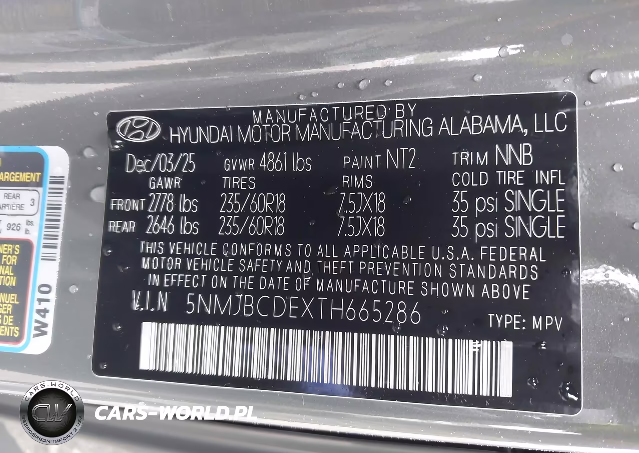 2026 Hyundai Tucson Sel VIN:5NMJBCDEXTH665286 - 9