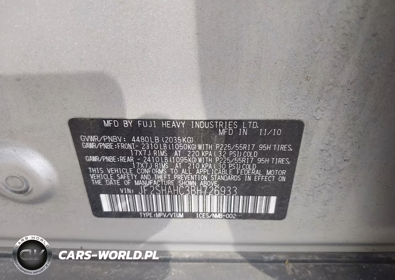 2011 Subaru Forester 2.5X Touring VIN:JF2SHAHC3BH726933 - 9
