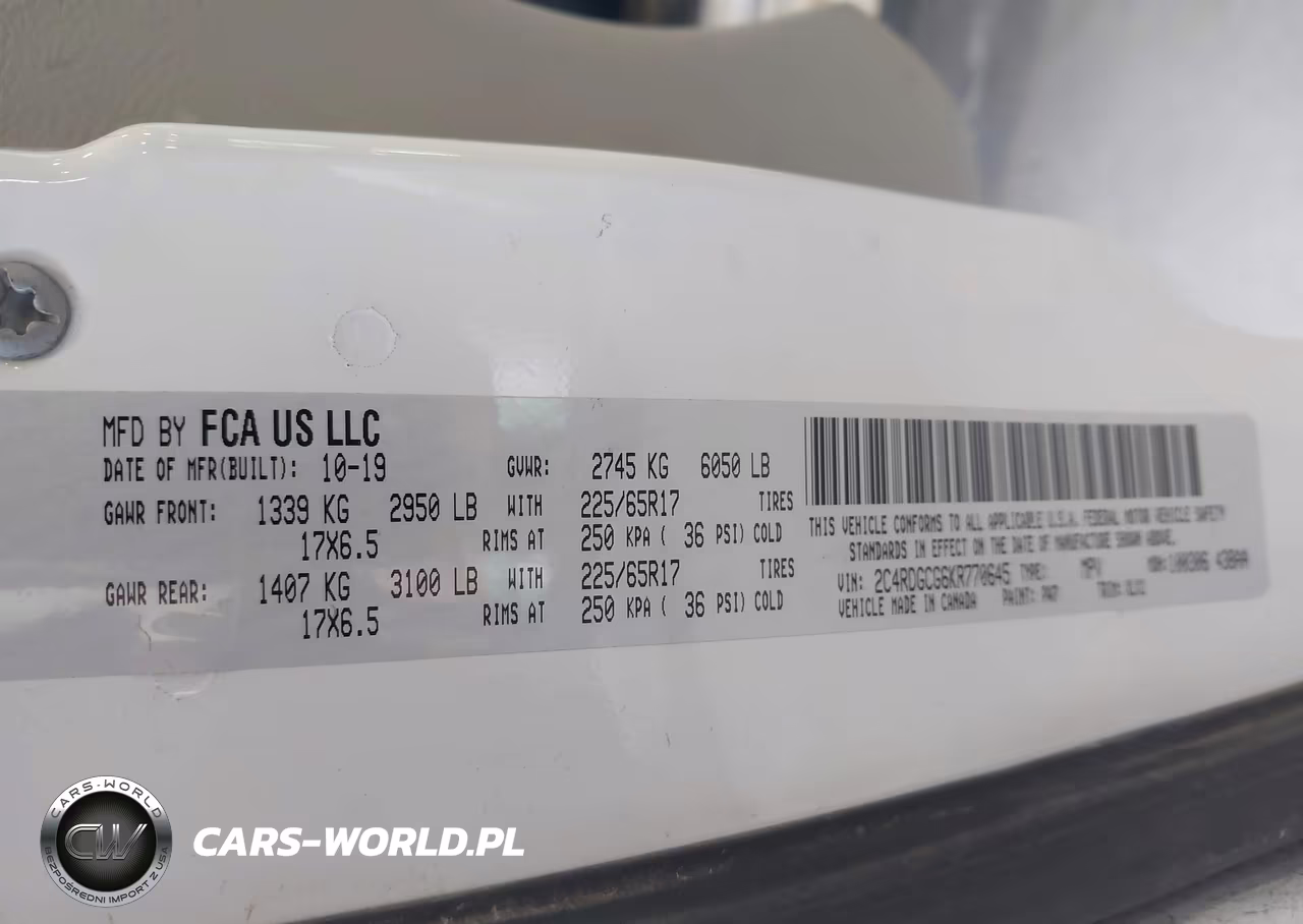 2019 Dodge Grand Caravan Sxt VIN:2C4RDGCG6KR770645 - 9