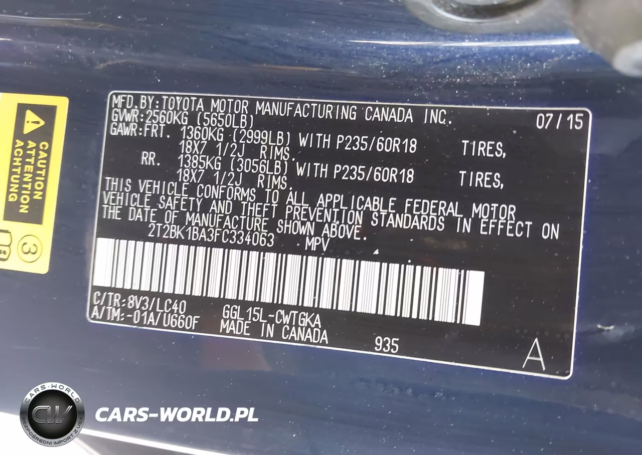 2015 Lexus Rx 350 VIN:2T2BK1BA3FC334063 - 9