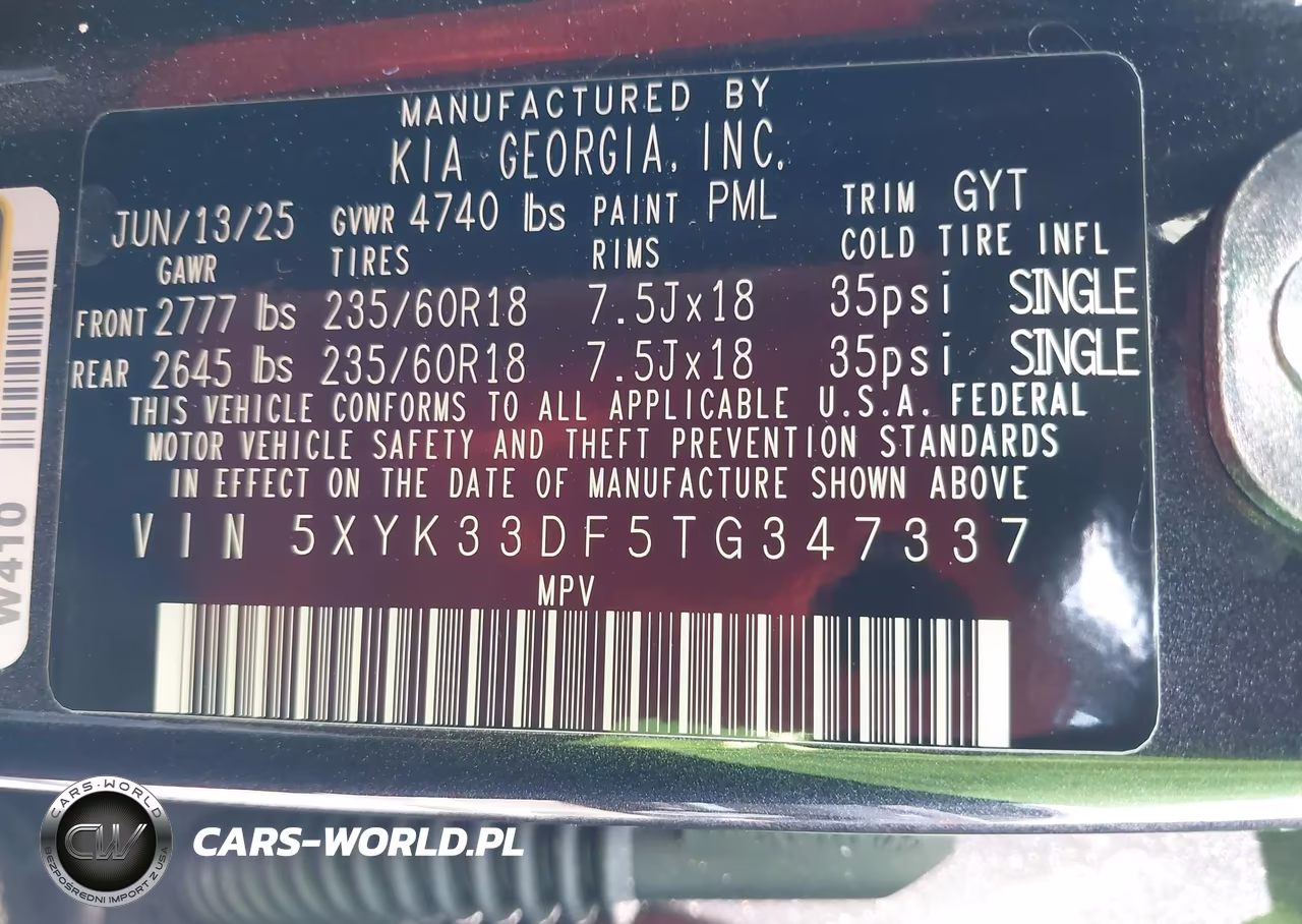 2026 Kia Sportage Ex VIN:5XYK33DF5TG347337 - 9