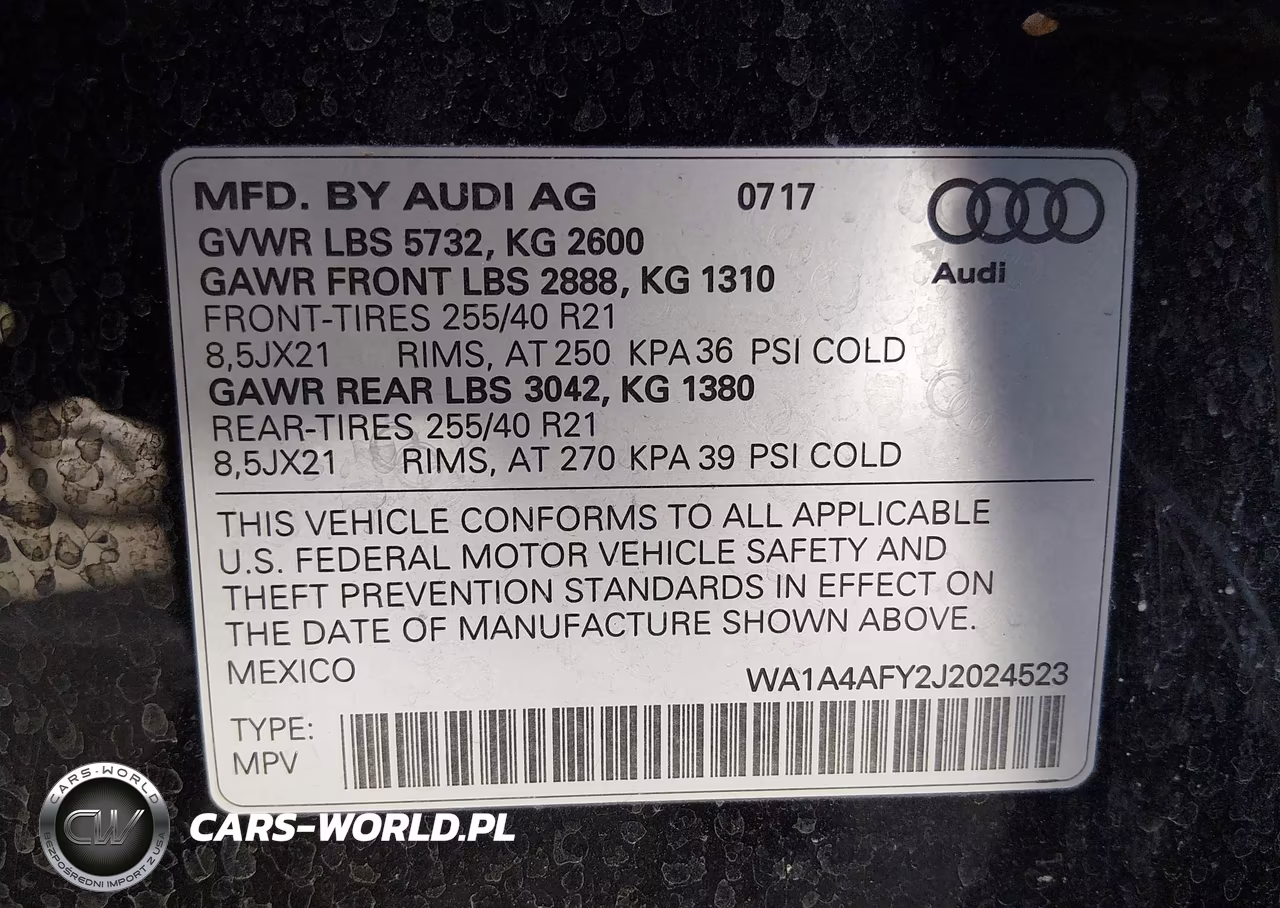 2018 Audi Sq5 3.0T Premium Plus VIN:WA1A4AFY2J2024523 - 9