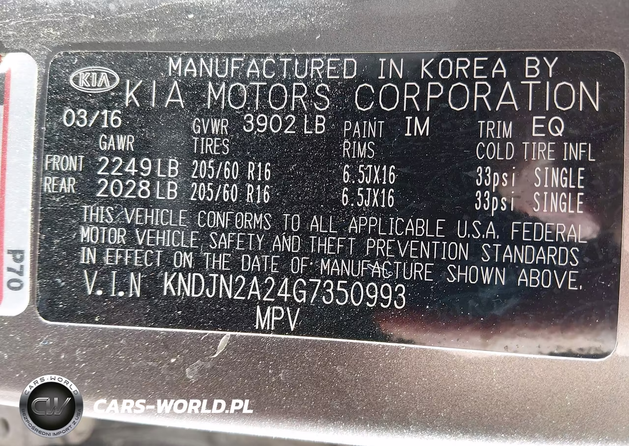 2016 Kia Soul VIN:KNDJN2A24G7350993 - 9