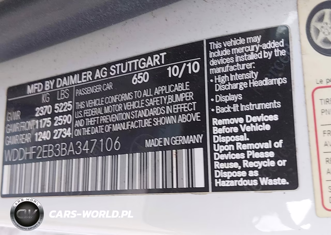 2011 Mercedes-Benz E 350 Bluetec VIN:WDDHF2EB3BA347106 - 9