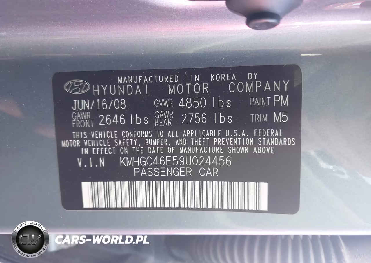 2009 Hyundai Genesis 3.8 VIN:KMHGC46E59U024456 - 9