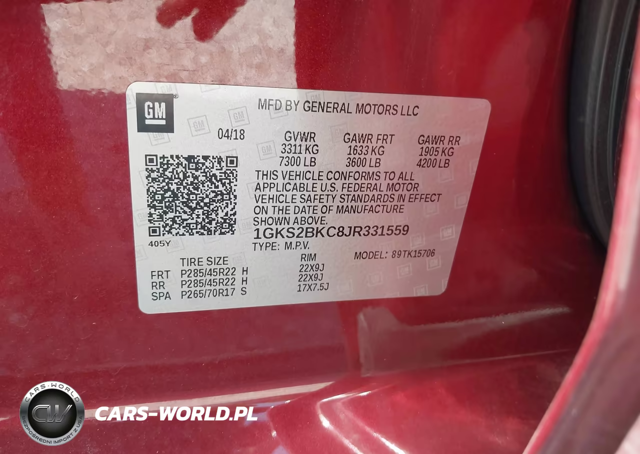 2018 GMC Yukon Slt VIN:1GKS2BKC8JR331559 - 8