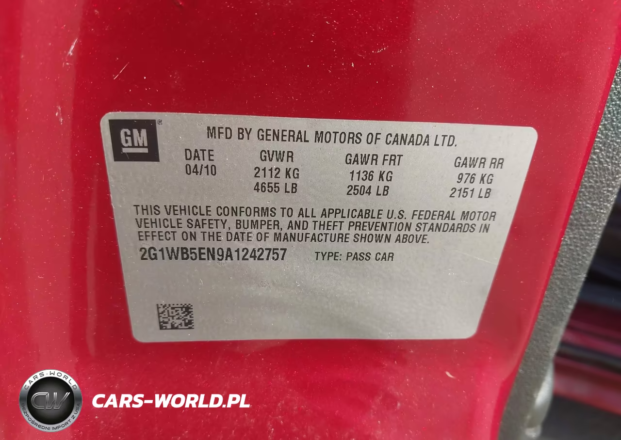 2010 Chevrolet Impala Lt VIN:2G1WB5EN9A1242757 - 9