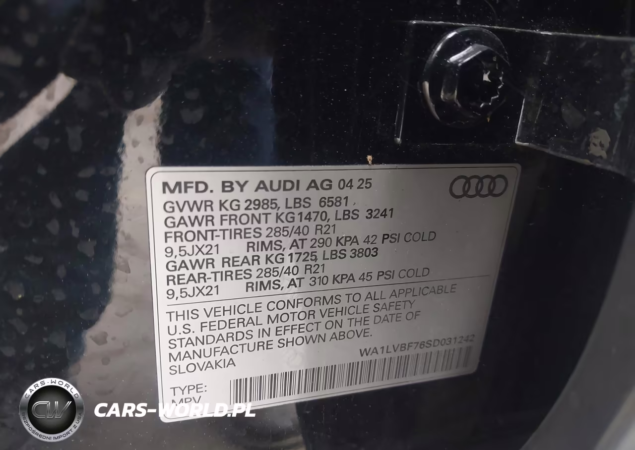 2025 Audi Q7 Premium Plus 55 Tfsi Quattro Tiptronic VIN:WA1LVBF76SD031242 - 9