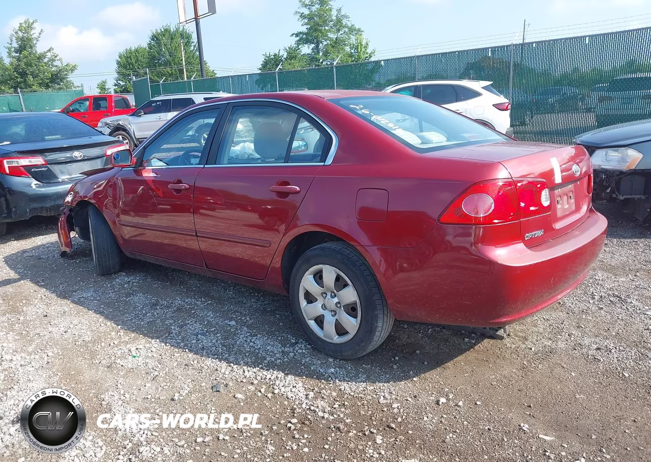 2008 Kia Optima Lx VIN:KNAGE123485222615 - 3