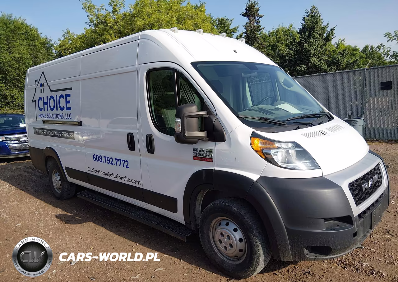 2020 Ram Promaster 3500 Cargo Van High Roof 159 Wb Ext VIN:3C6URVJG8LE113195 - 1