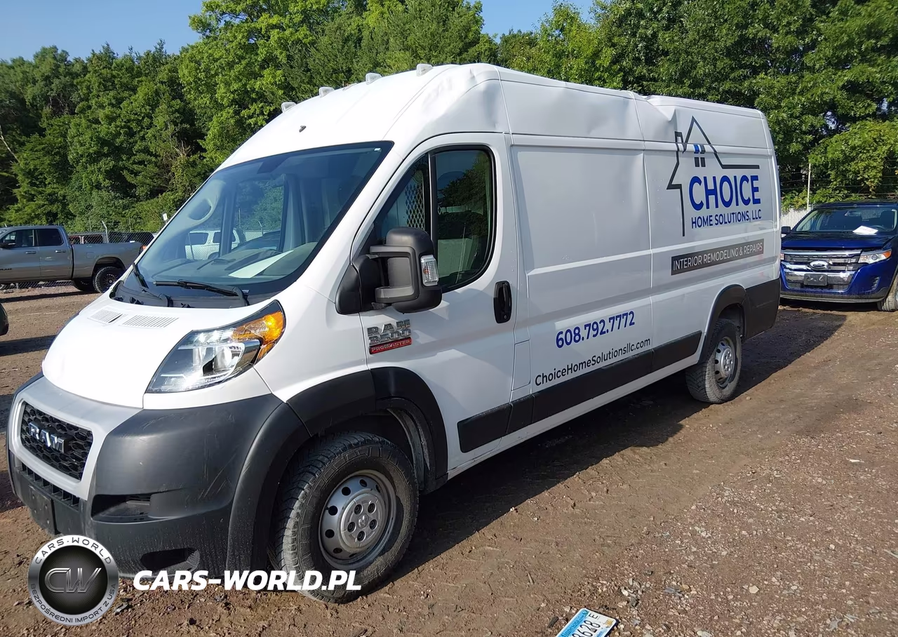 2020 Ram Promaster 3500 Cargo Van High Roof 159 Wb Ext VIN:3C6URVJG8LE113195 - 2
