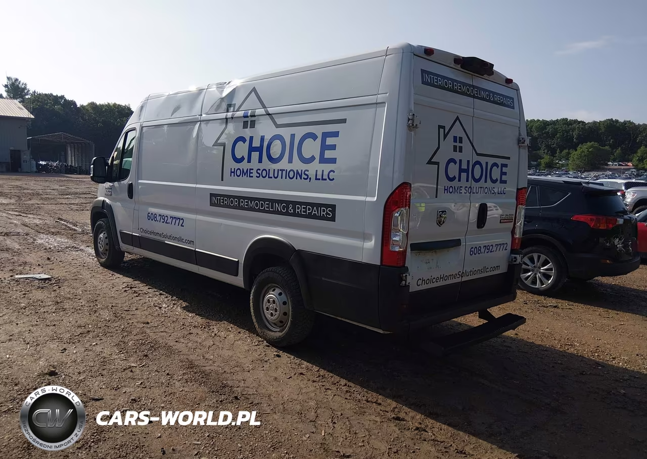 2020 Ram Promaster 3500 Cargo Van High Roof 159 Wb Ext VIN:3C6URVJG8LE113195 - 3