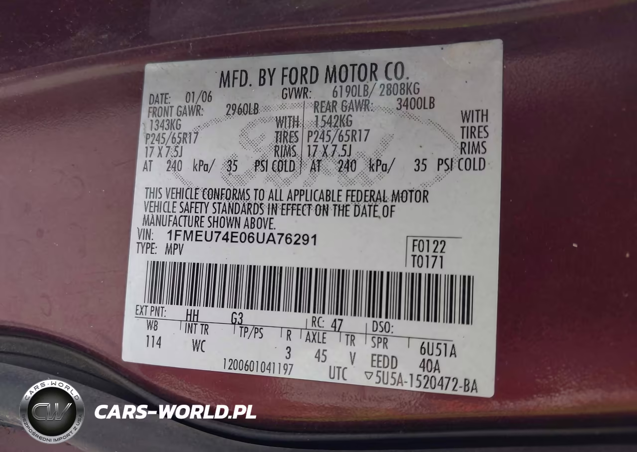 2006 Ford Explorer Eddie Bauer VIN:1FMEU74E06UA76291 - 9