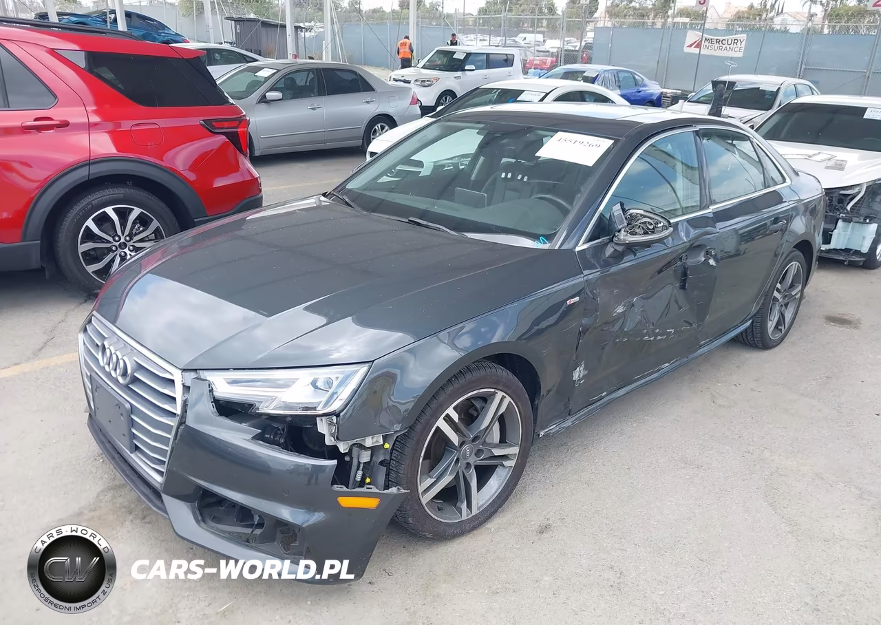 2018 Audi A4 2.0T Premium-2.0T Tech Premium VIN:WAUENAF43JA169333 - 2