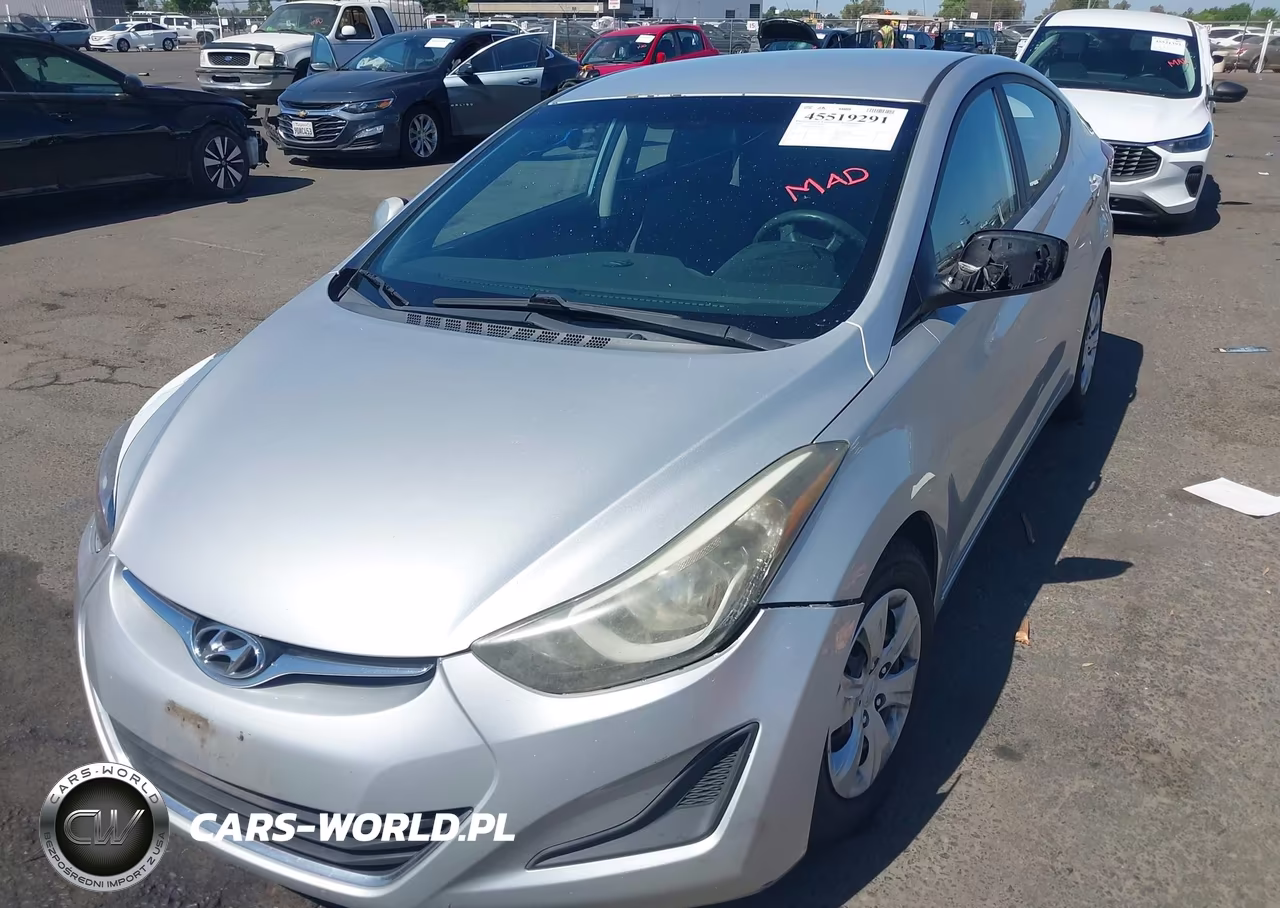 2016 Hyundai Elantra Se VIN:5NPDH4AE7GH707962 - 2