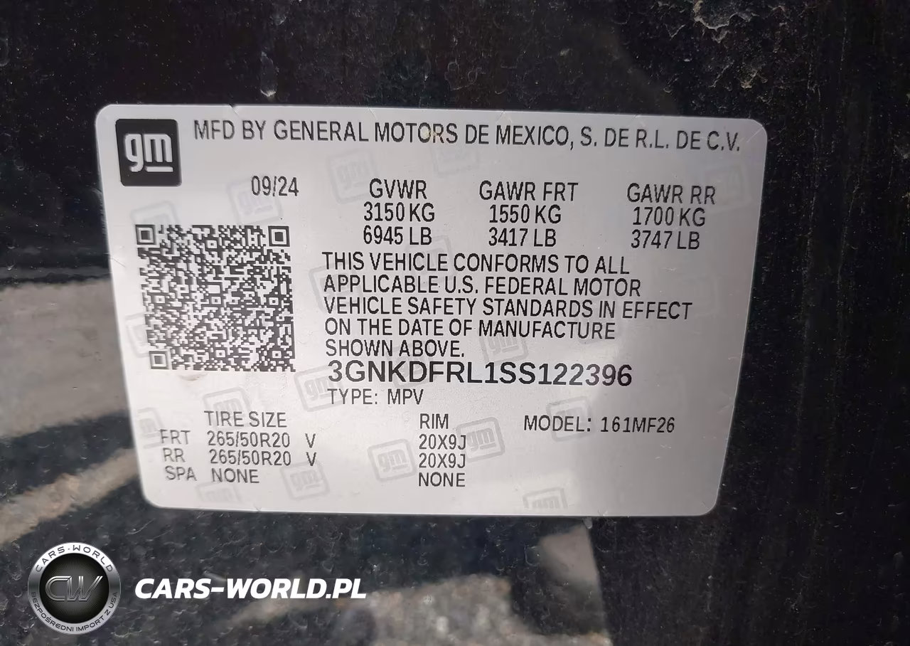 2025 Chevrolet Blazer Ev Police Package Awd 2Fl VIN:3GNKDFRL1SS122396 - 9