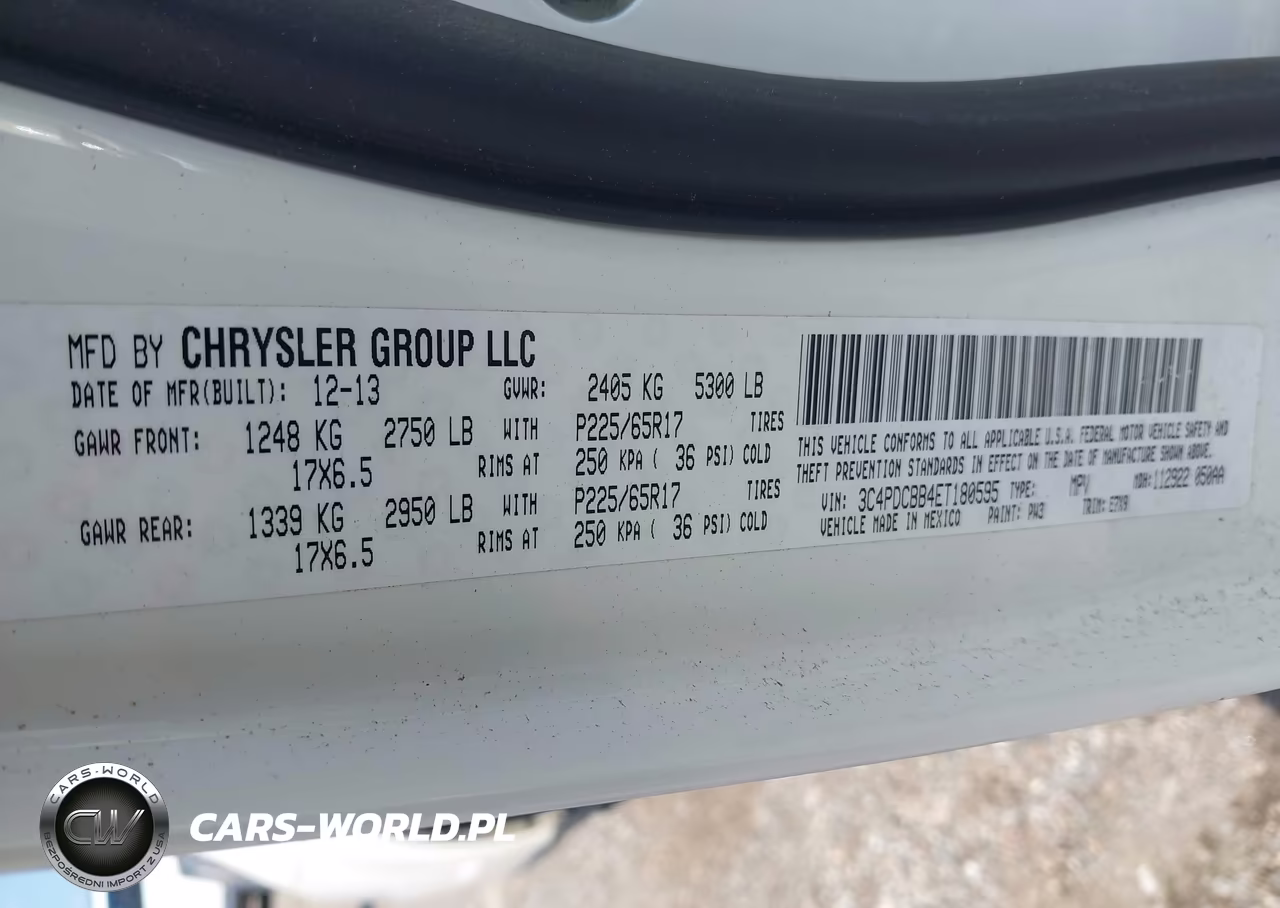 2014 Dodge Journey Sxt VIN:3C4PDCBB4ET180595 - 9