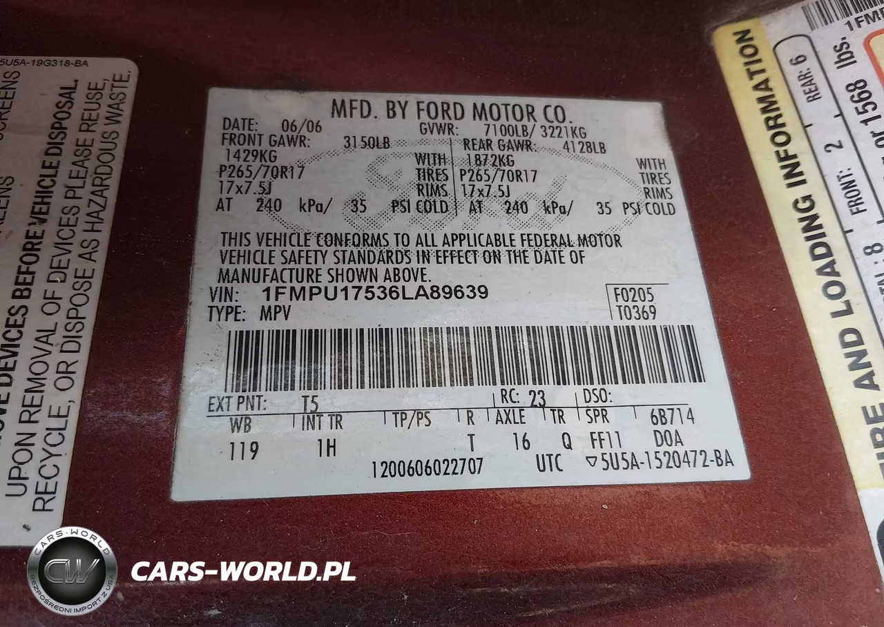 2006 Ford Expedition Eddie Bauer-King Ranch VIN:1FMPU17536LA89639 - 9