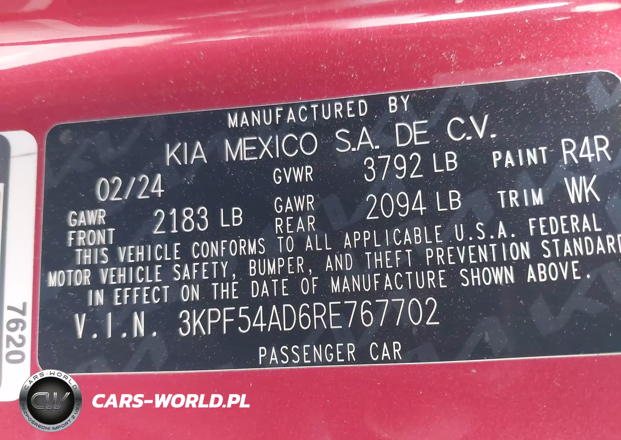 2024 Kia Forte Gt-Line VIN:3KPF54AD6RE767702 - 9