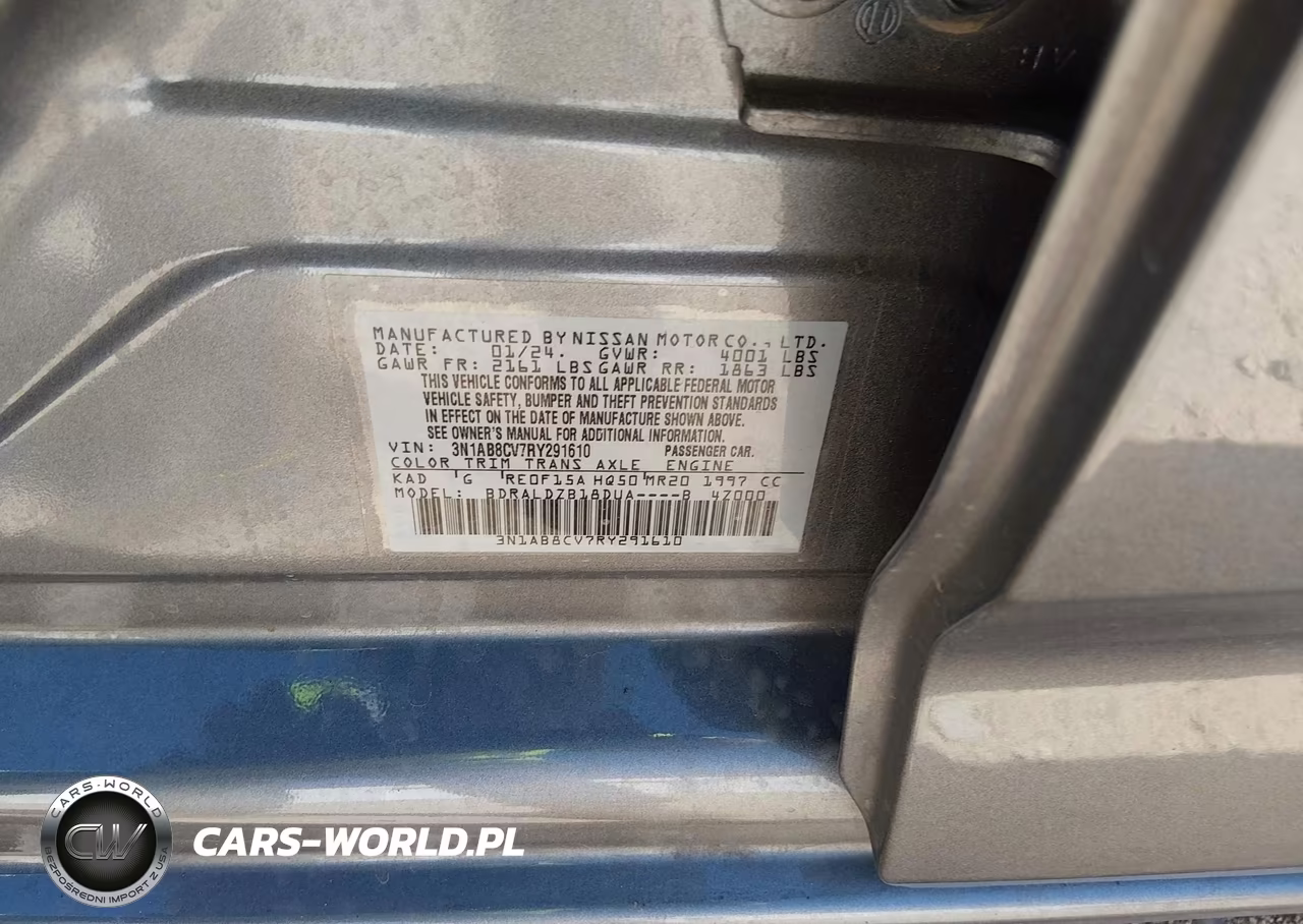2024 Nissan Sentra Sv Xtronic Cvt VIN:3N1AB8CV7RY291610 - 9