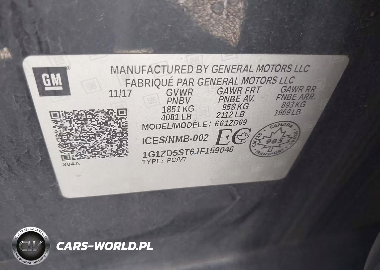 2018 Chevrolet Malibu Lt VIN:1G1ZD5ST6JF159046 - 9