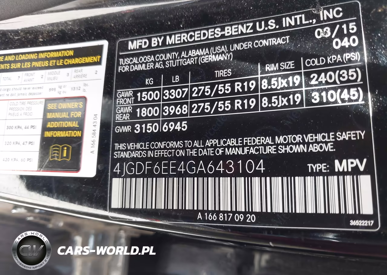 2016 Mercedes-Benz Gl 450 4Matic VIN:4JGDF6EE4GA643104 - 9