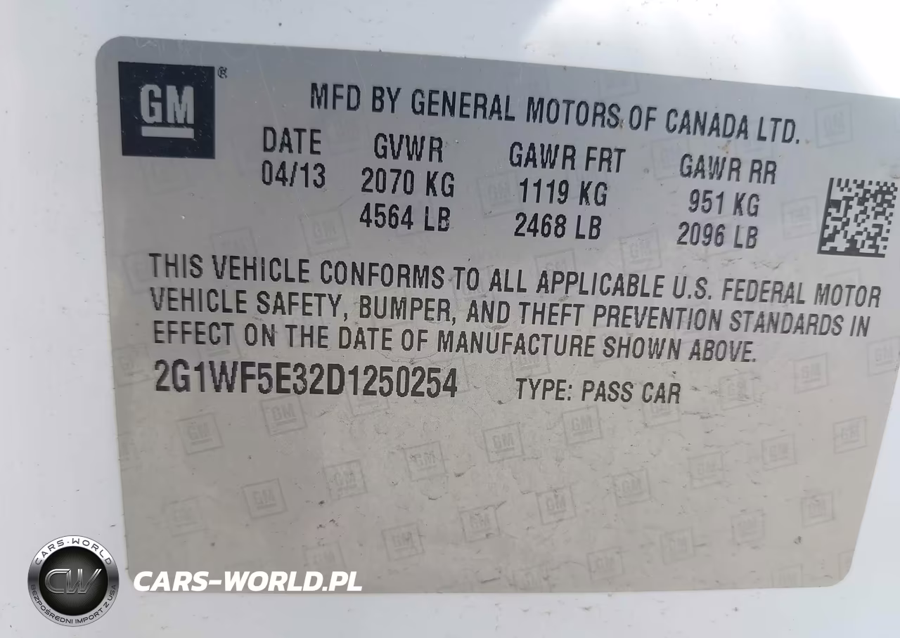 2013 Chevrolet Impala Ls VIN:2G1WF5E32D1250254 - 9