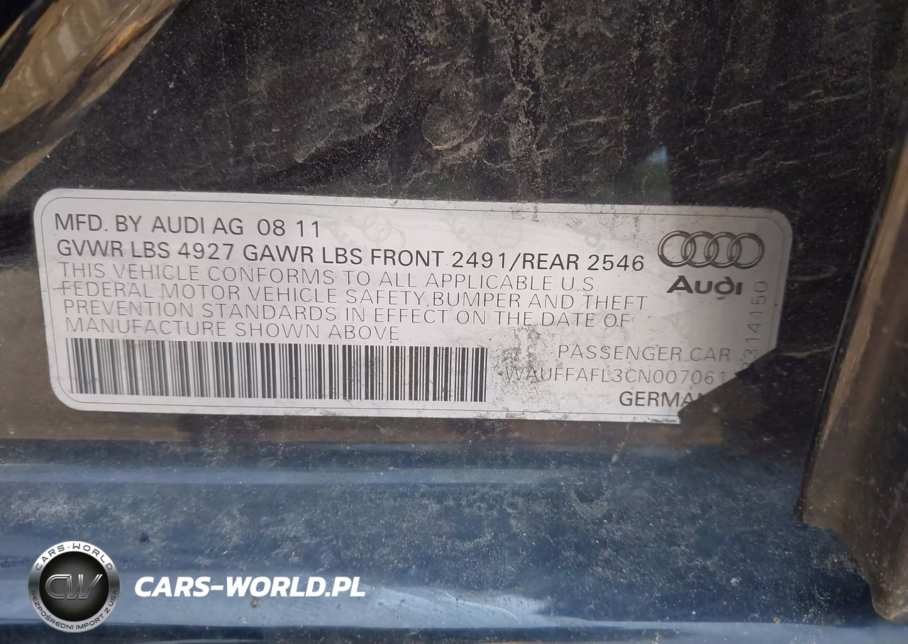 2012 Audi A4 2.0T Premium Plus VIN:WAUFFAFL3CN007061 - 9