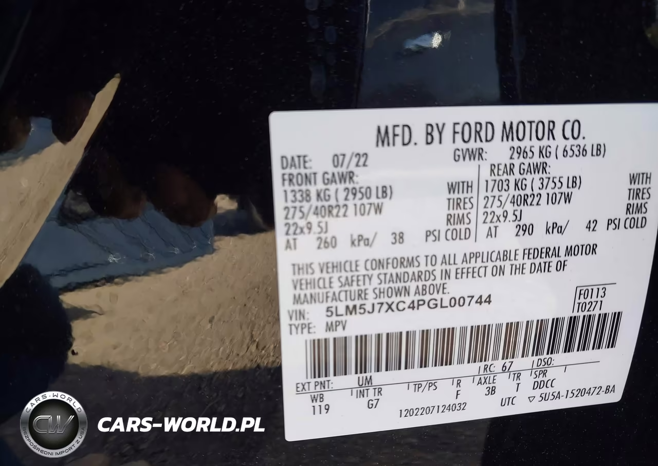 2023 Lincoln Aviator Reserve VIN:5LM5J7XC4PGL00744 - 9