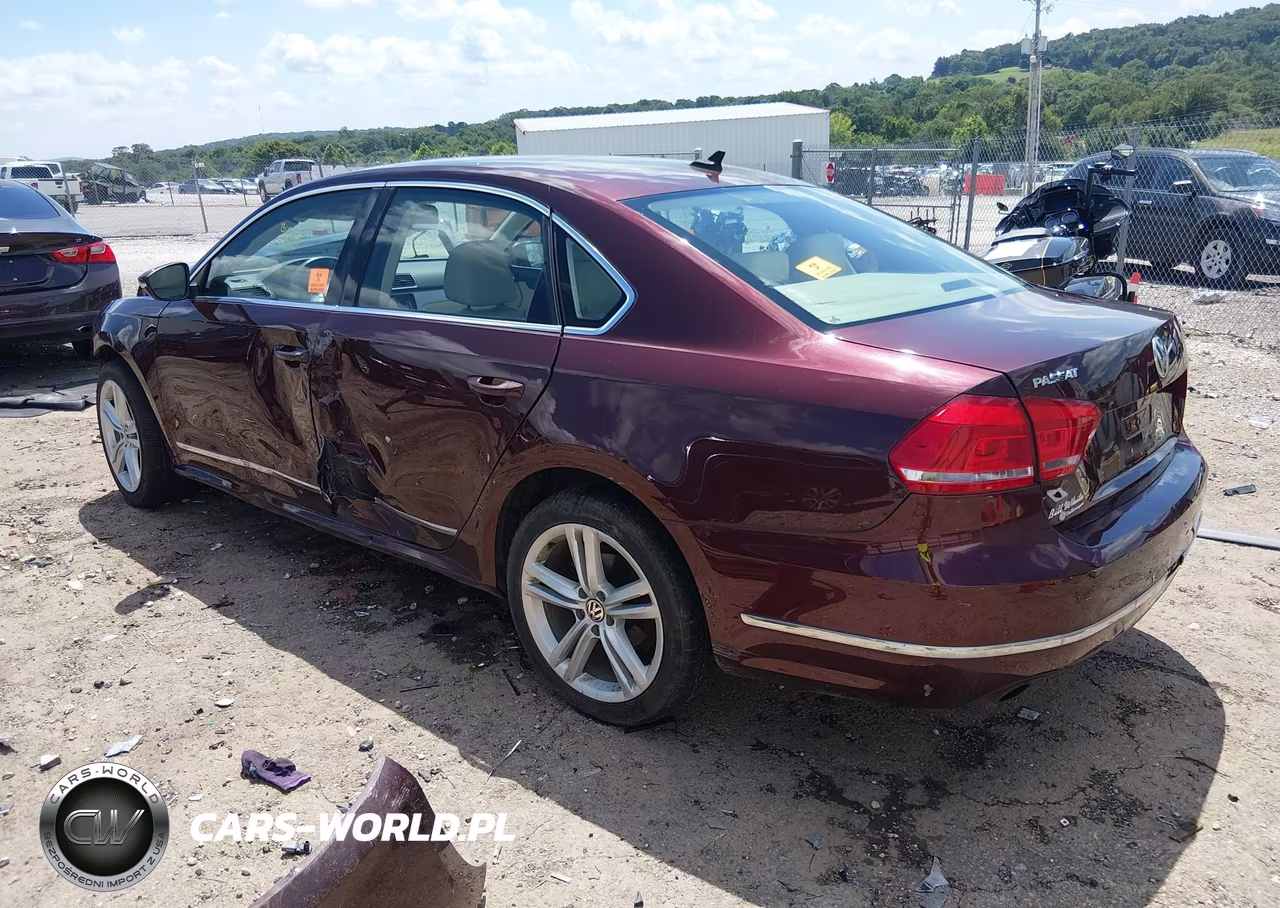 2012 Volkswagen Passat 2.0L Tdi Se VIN:1VWBN7A39CC067563 - 3