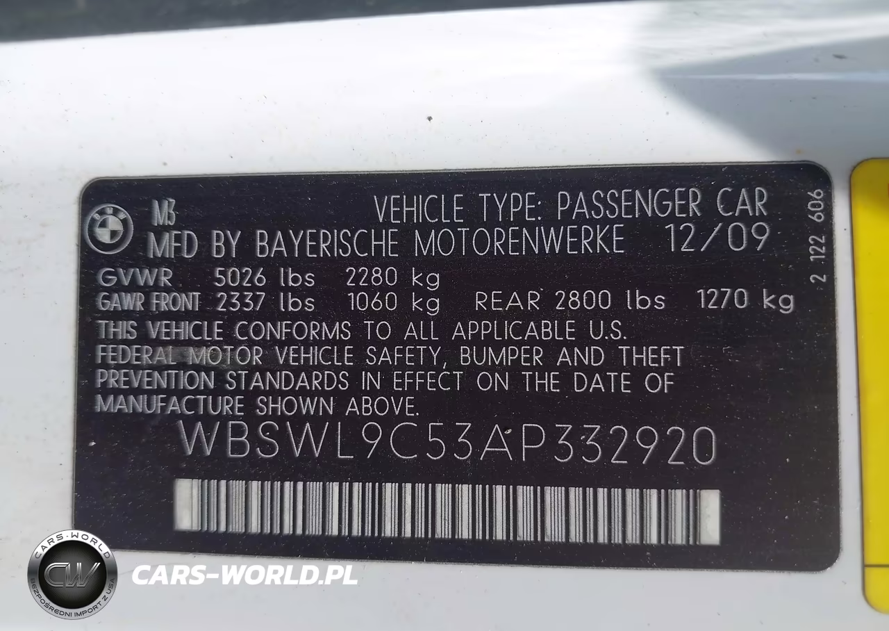 2010 BMW M3 VIN:WBSWL9C53AP332920 - 9