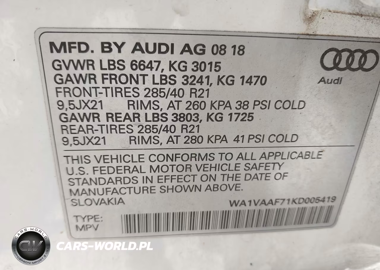 2019 Audi Q7 55 Premium VIN:WA1VAAF71KD005419 - 9