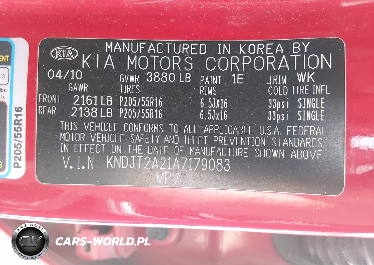 2010 Kia Soul + VIN:KNDJT2A21A7179083 - 9