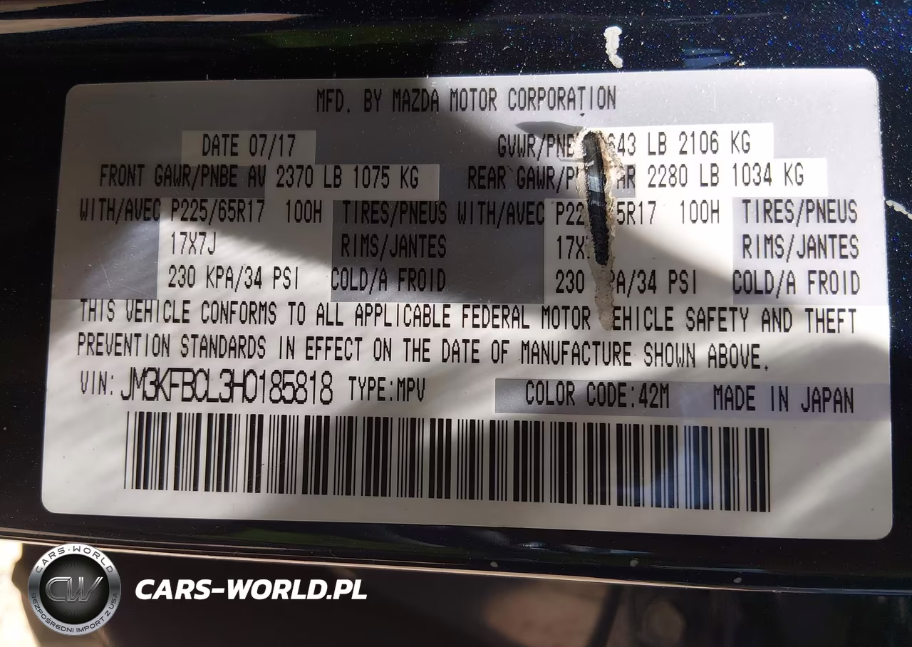 2017 Mazda Cx-5 Touring VIN:JM3KFBCL3H0185818 - 9