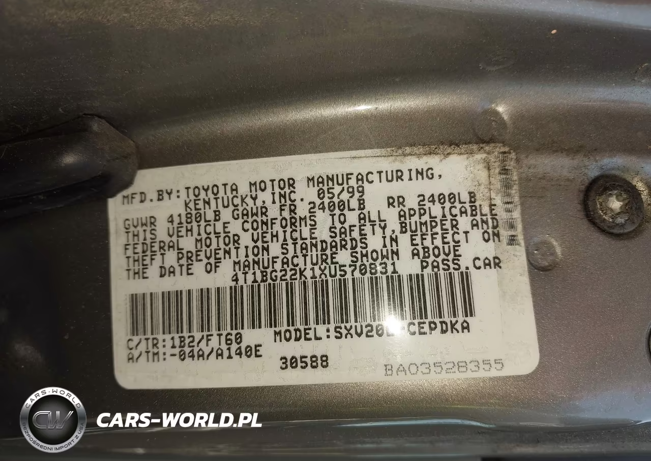 1999 Toyota Camry Ce VIN:4T1BG22K1XU570831 - 9