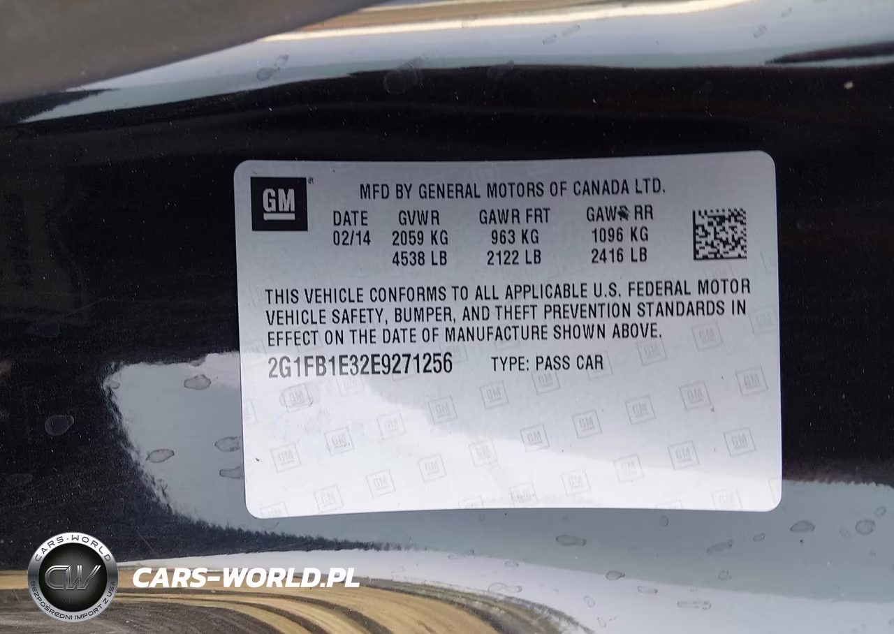 2014 Chevrolet Camaro 1Lt VIN:2G1FB1E32E9271256 - 9