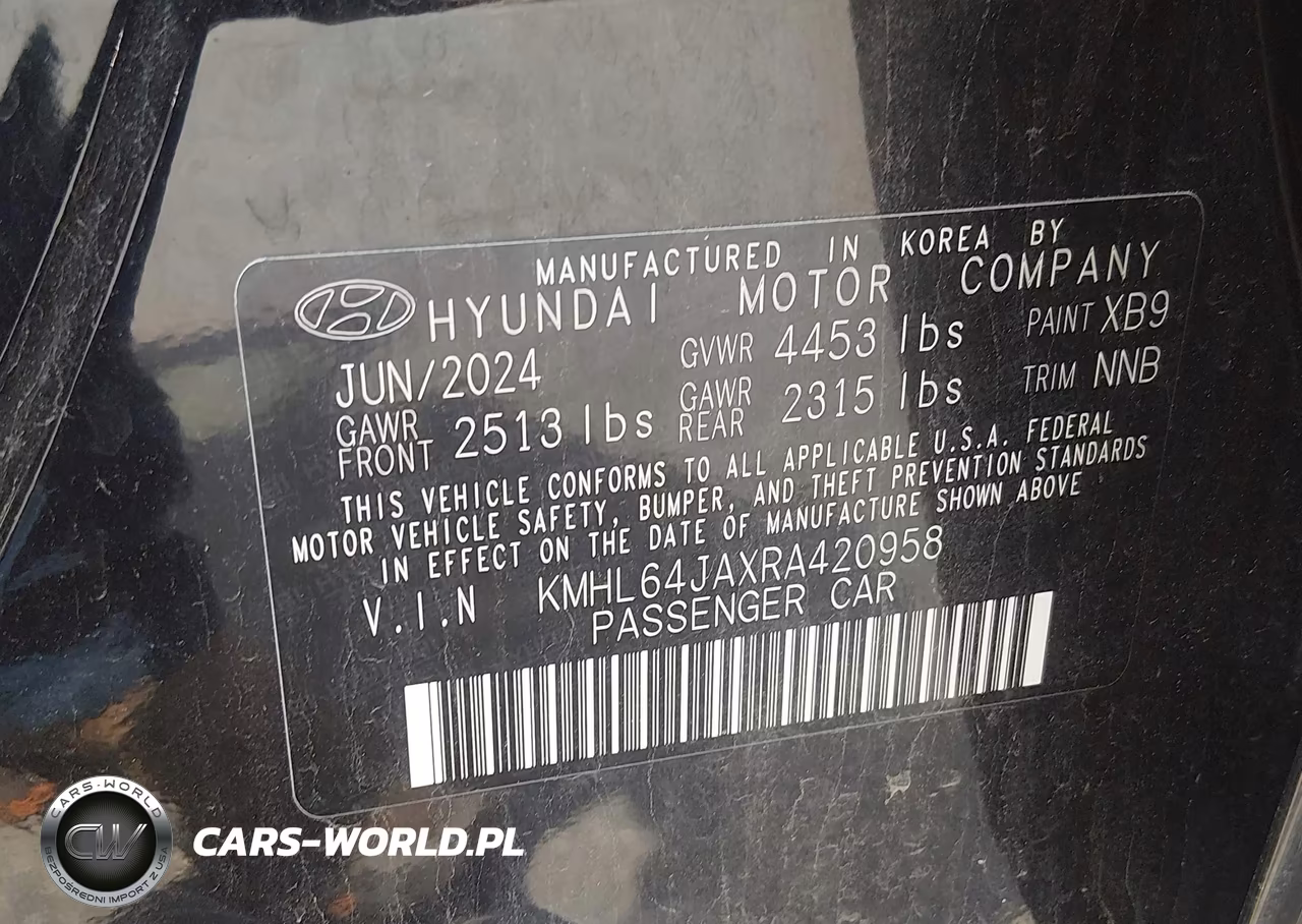 2024 Hyundai Sonata Sel VIN:KMHL64JAXRA420958 - 9