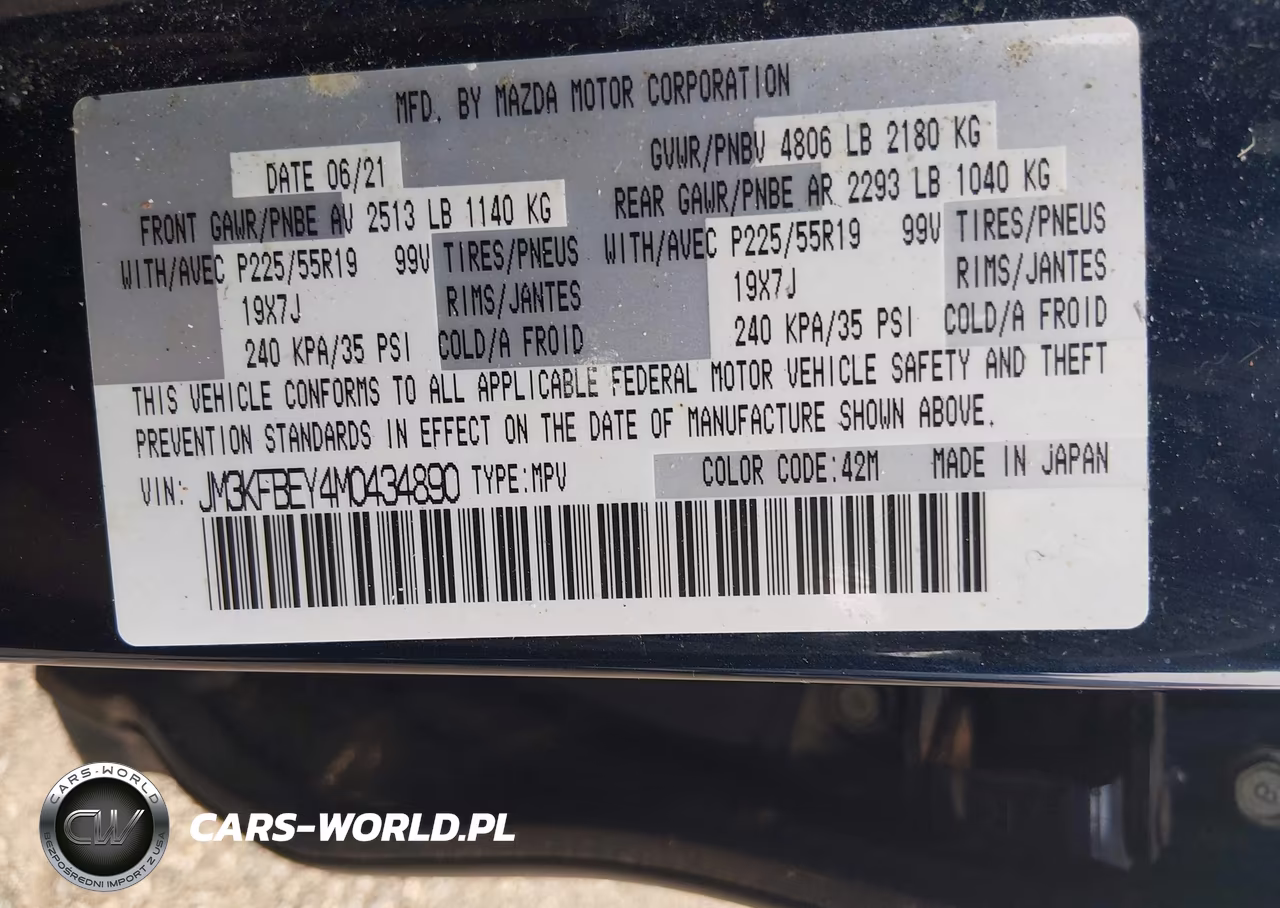 2021 Mazda Cx-5 Signature VIN:JM3KFBEY4M0434890 - 9