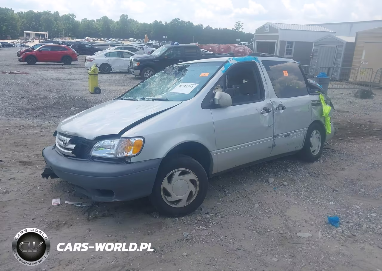 2002 Toyota Sienna Le VIN:4T3ZF13C22U447798 - 2