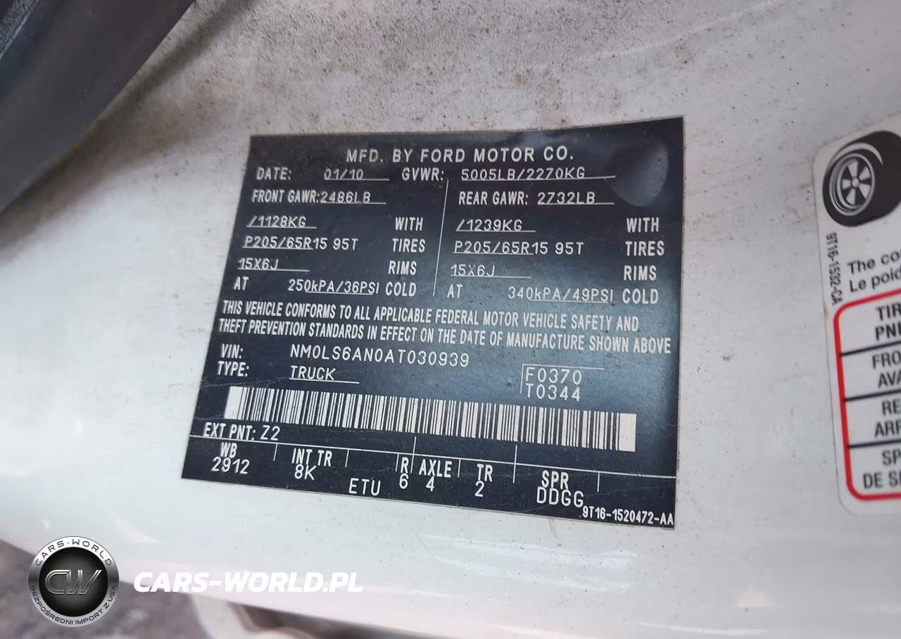 2010 Ford Transit Connect Xl VIN:NM0LS6AN0AT030939 - 9